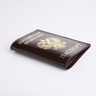 Обложка для паспорта, цвет коричневый - фото 9593508