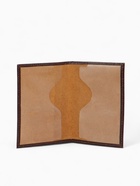 Обложка для паспорта, с гербом, с тиснением фольгой, гладкая, коричневая - Фото 8