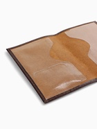 Обложка для паспорта, с гербом, с тиснением фольгой, гладкая, коричневая - Фото 9