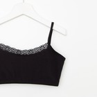 Топ для девочки, цвет чёрный, рост 152-158 см 9482648