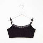 Топ для девочки, цвет чёрный, рост 152-158 см 9482648