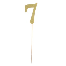 Топпер в торт «Цифра 7», цвет золото