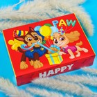 Коробка складная "Happy", 21х15х5 см, PAW PATROL - фото 3034881