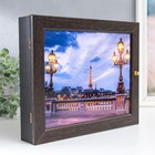 Ключница "Вечерний Париж" венге 24х29 см - фото 21998864