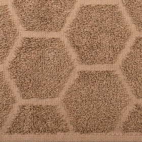Полотенце махровое «Сота», размер 70x140 см, цвет шоколад