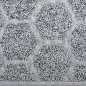 Полотенце махровое «Сота», размер 70x140 см, цвет стальной