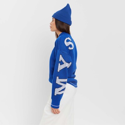 Джемпер женский MIST Knitwear, синий, размер 40-42