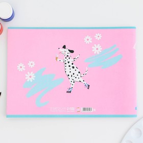 Альбом для рисования 40 листов А4 на скрепке «Далматинец» обложка 160 г/м², бумага 100 г/м².