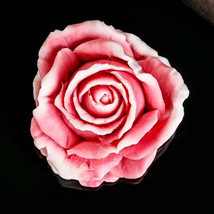 Фигурное мыло "Роза" красная с белым, 67гр - фото 1901779271