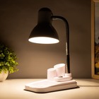 Настольная лампа 1х60вт E27 к-1,5м белая - Фото 3