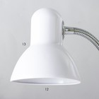 Настольная лампа 1х60вт E27 к-1,5м белая - Фото 10