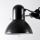 Настольная лампа "Инженер" 1x60W E27 черная - Фото 11