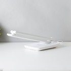 Настольная лампа 8Вт 450лм 3000-6000К к-1,2м подставка для телефона белый - Фото 7