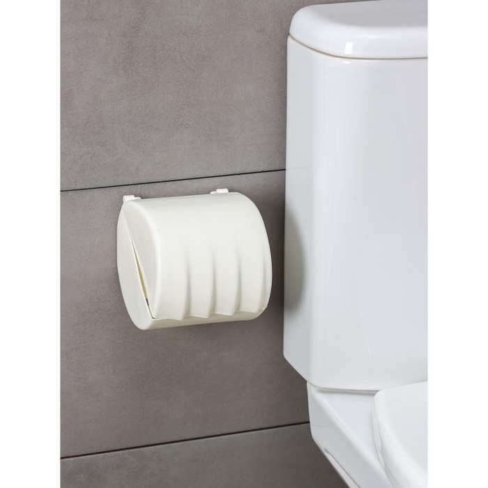 Держатель для туалетной бумаги Regular, 15,5×12,2×13,5 см, цвет белое облако - Фото 1