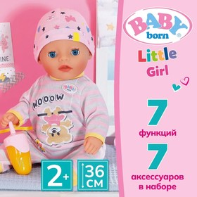 

Кукла интерактивная BABY born "Маленькая девочка", 36 см