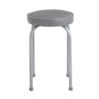 Табурет для кухни «Булат», экокожа, цвет серый - Фото 2