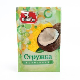 Кокосовая стружка желтая "Preston", 40 г 9451943