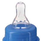 Бутылочка в силиконовом чехле, с ручками, стекло, классическое горло, 240 мл., +0 мес, цвет голубой - Фото 3