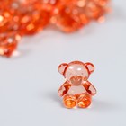 Декор для творчества пластик "Медвежонок" красный набор 25 шт 1,8х1,5х1 см - фото 319250078