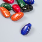 Бусины для творчества пластик "Камень-капелька" набор 10 шт МИКС 1,4х1,4х2,5 см - фото 22000378