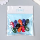 Бусины для творчества пластик "Камень-капелька" набор 10 шт МИКС 1,4х1,4х2,5 см - фото 22000380