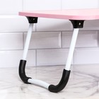 Столик - поднос для завтрака, для ноутбука, складной, розовый, 60х40 см - фото 6800545