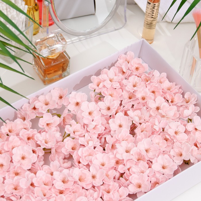 Цветы сакуры мыльные розовые, набор 50 шт - фото 1906173602