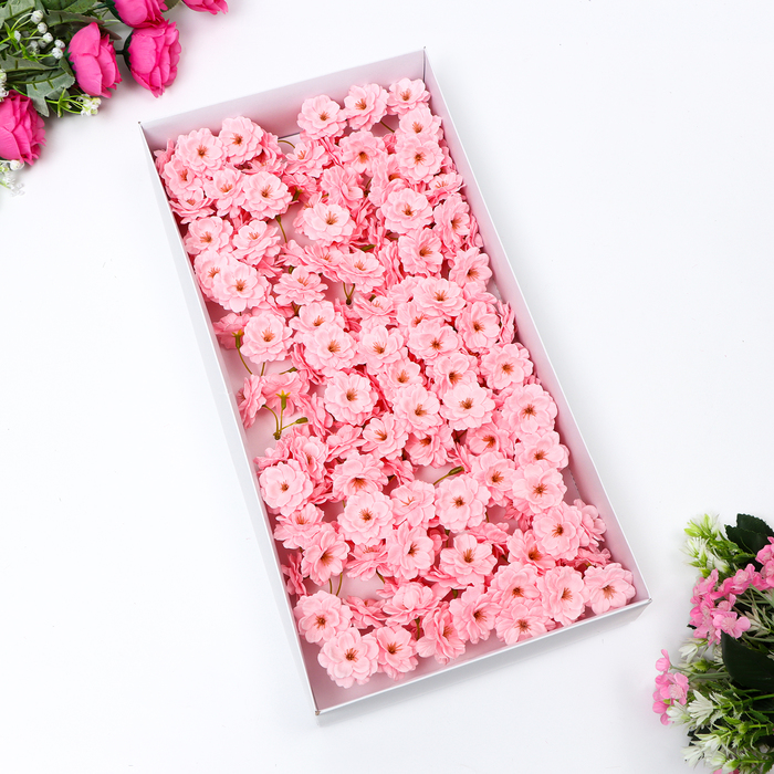 Цветы сакуры мыльные розовые, набор 50 шт - фото 1906173607