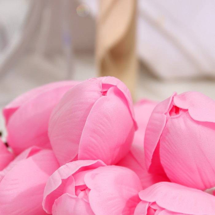 Тюльпаны мыльные розовые, набор 50 шт - фото 1906173612