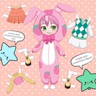 Книга с бумажной куколкой «Одень куколку. Anime doll», А5, 24 стр., Аниме - Фото 2