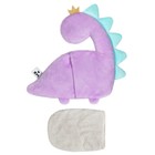 Развивающая игрушка «Дино лаванда», с вишнёвыми косточками, 21 см 9472178