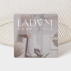 Корзинка универсальная круглая LaDо́m, 26×26×18 см, кремовая - Фото 5