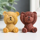 Фигурка полистоун «Мишка: не слышу, не вижу, не скажу», 4×2.5×3 см, МИКС - Фото 1