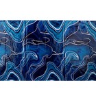 Скатерть одноразовая «Мрамор», 137 × 180 см, синяя - Фото 2