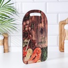 Доска разделочая с декором "№3" 29,25х18,75х0,55 см - фото 805232237