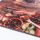 Доска разделочая с декором "№3" 29,25х18,75х0,55 см - фото 805232238