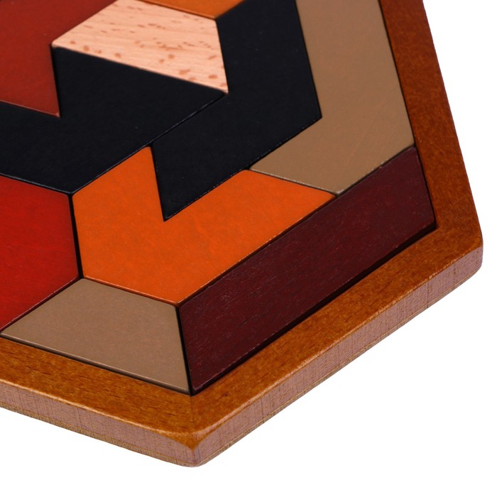 Головоломка «Танграм в форме многоугольника» 12 × 12 × 1 см - фото 1906174197