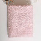 Полотенце махровое 50х80+/-2см, Ritmica, светло-розовый, 340 г/м, хлопок 100% - Фото 3