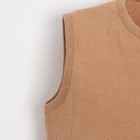 Комбинезон детский без рукавов MINAKU цвет бежевый, рост 74-80 см - фото 51980739