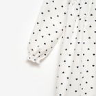 Платье для девочки с длинными рукавами MINAKU, белое, рост 104 см - фото 119327617