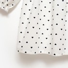 Платье для девочки с длинными рукавами MINAKU, белое, рост 104 см - фото 119327618