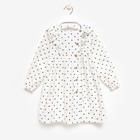 Платье для девочки с длинными рукавами MINAKU, белое, рост 110 см 9423693