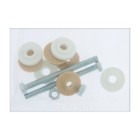 Арматура для смывных бачков "РБМ" АС-12.1М, с нижним плоским донным клапаном, кнопка хром - фото 22001676