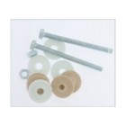 Клапан сливной для бачка унитаза "РБМ" КВ-12.1, двухуровневая кнопка белая - фото 22001708