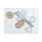 Клапан сливной для бачка унитаза "РБМ" КВ-12.1М, двухуровневая кнопка хром - фото 22001712