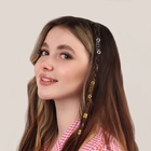 Пирсинг для волос «Ассорти», 12 шт, цвет золотистый/серебристый (комплект 4 шт) - фото 24678894