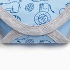 Боди для мальчика, цвет голубой, рост 74 см (6-9м) - фото 24441230