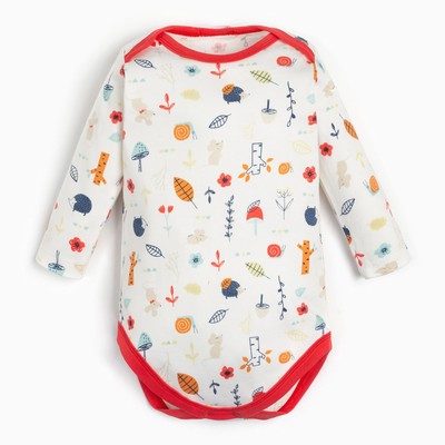 Боди для девочки, цвет молочный, рост 74 см (6-9 м)