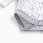 Боди детское, цвет белый, рост 56 см (0-1м) 9465302