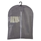 Чехол для одежды на молнии Polini Home, 60х80 см, цвет серый - Фото 1